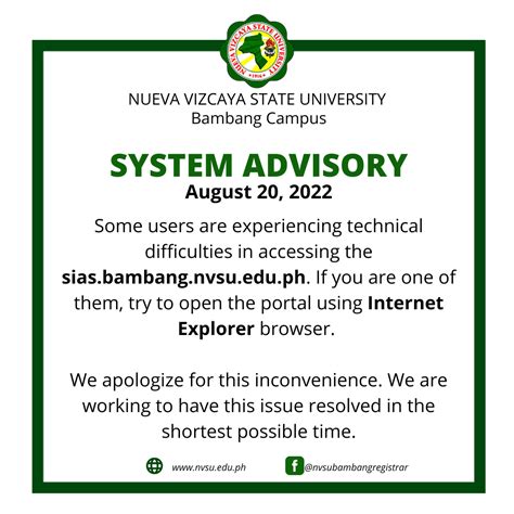 bambang sias|NVSU Portal .